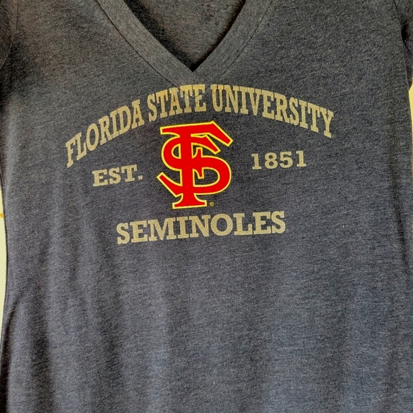 Florida State V-Neck T-Shirt.    Sz M - Picture 2 of 5